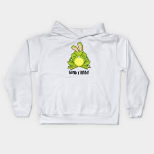 Bunny Ribbit Cute Rabbit Frog Pun Kids Hoodie